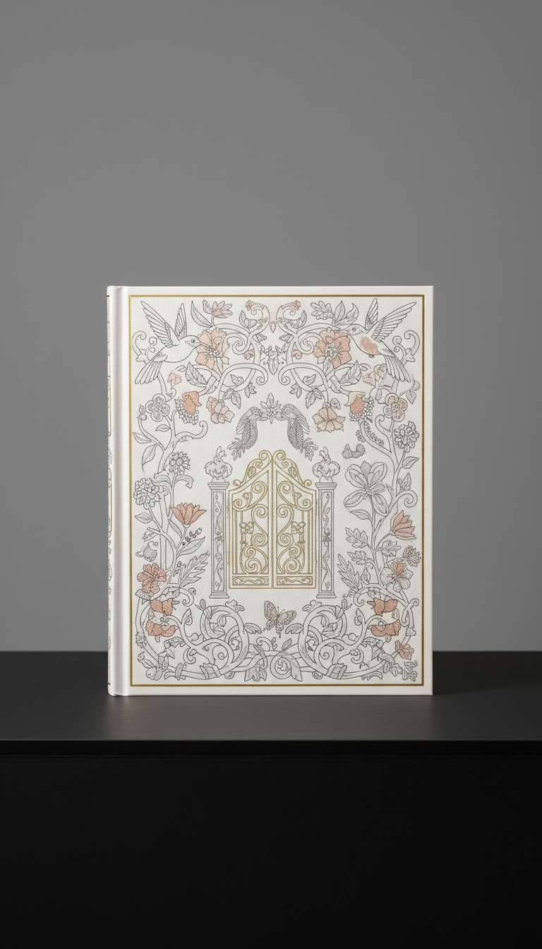 Enchanted Garden Hardcover Coloring Book